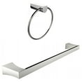 thumbnail image 1 of Chrome Plated Towel Ring With Single Rod Towel Rack Accessory Set AI-13363, 1 of 5
