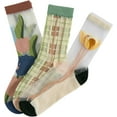 thumbnail image 2 of Women's 3 Pairs Sheer Mesh Socks Floral Thin Socks, 2 of 6
