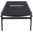 thumbnail image 2 of Santorini Black Mesh Waterproof Fabric Outdoor Patio Chaise Lounge Chair, 2 of 11