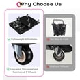 thumbnail image 4 of Byootique 20" Rolling Tote Bag Grocery Bag on 5 Wheels for Travel MidnightGlitz, 4 of 11
