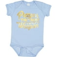 thumbnail image 3 of Inktastic Prayer Power Gold Boys or Girls Baby Bodysuit, 3 of 5