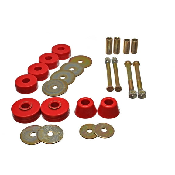 Energy Suspension 3.4137R Body Cab Mount Set Fits 63-66 C10 Pickup Fits select: 1966 CHEVROLET C10