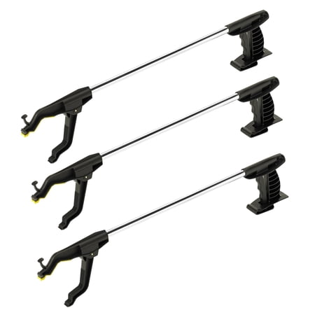 Cubii Health Lightweight Rotating 24 Easy-to-Use Reacher Grabber Tool, Aluminum, (3 Pack)