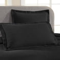 thumbnail image 4 of BNM Paisley Cotton Decorative Bedspread and Sham Set, Queen, Black, 4 of 9
