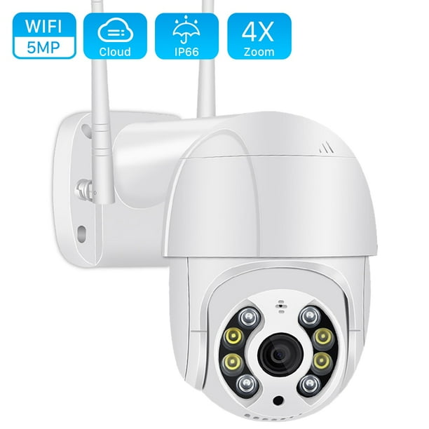 Cámara IP inalámbrica PTZ de 5MP para exteriores, Zoom Digital 4X, domo de velocidad, Super 3MP, 1080P, WiFi, cámara CCTV de seguridad, Audio, detección humana IA