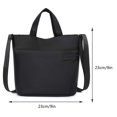 thumbnail image 3 of Bolsa De Hombro Bolso bandolera para mujer Bolso de hombro de nylon informal Bolsos de tendencias simples (Negro) Likrtyny Para Estrenar, 3 of 3