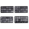 thumbnail image 4 of Thinsony Rectangle Estampage des Plaques Modèle Belle Conception Manucure Nail Art Timbre Image Plaque Ensemble, 4 of 6