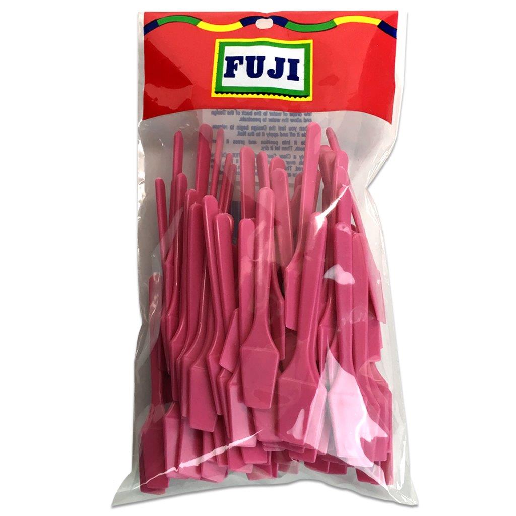Fuji Disposable Cosmetic Spatulas Pink