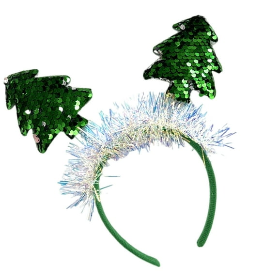 FENOHREFE Christmas Tree Headbands Festival Parties Headwear Women's Christmas Accessory Women and Girls Hair Accessory