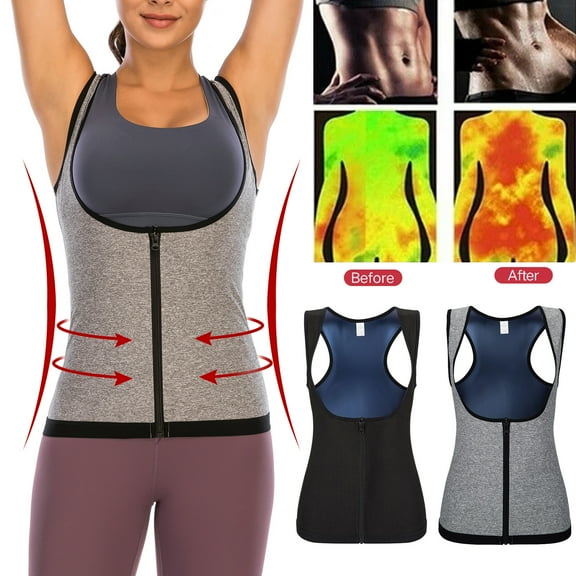 Women Waist Trainer Vest Hot Sauna Suit Corset Body Shaper Tank Top Workout Shirt