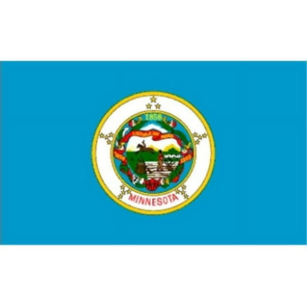 Annin Flagmakers 142780 5 ft. X 8 ft. Nyl-Glo Minnesota Flag