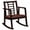 Brown, variant on Biotree Wooden Rocking Chair with Upholstered Seat and Ladder Back for Living Room, Brown