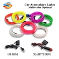 thumbnail image 2 of Gran oferta, 1M/2M/3M/5M, iluminación Interior de coche, tira de luces LED decorativas, guirnalda de cable, línea de tubo, luz de neón flexible con unidad USB Tan Jianjun unisex, 2 of 2