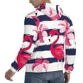 thumbnail image 3 of Bingfone Pink Flamingos Men'S Drawstring Hoodie Long Sleeve Pocket Sweatshirts-Small, 3 of 9
