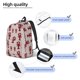 thumbnail image 3 of Disketp Red Lobster With Claws Mochila de Lona Estampada, Mochila Escolar de Viaje Ligera para Estudiantes y Portátil-Medium, 3 of 5