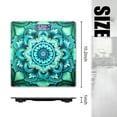 thumbnail image 2 of High Precision Body Weight Scale Smart Bathroom Scales with Large LCD Display(400lbs),Decorative for Bedroom-Turquoise Flower Design With Green Leaves Background, 2 of 4