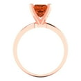 thumbnail image 4 of Solitaire Engagement Ring for Women - 1.5ct Simulated Red Diamond in 14K Rose Gold Promise Ring, 4 of 6