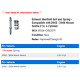 thumbnail image 2 of Exhaust Manifold Bolt and Spring - Compatible with 2002 - 2006 Nissan Sentra 2.5L 4-Cylinder 2003 2004 2005, 2 of 2