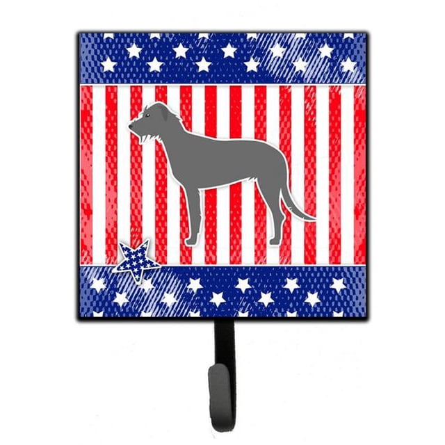 USA Patriotic Irish Wolfhound Leash or Key Holder