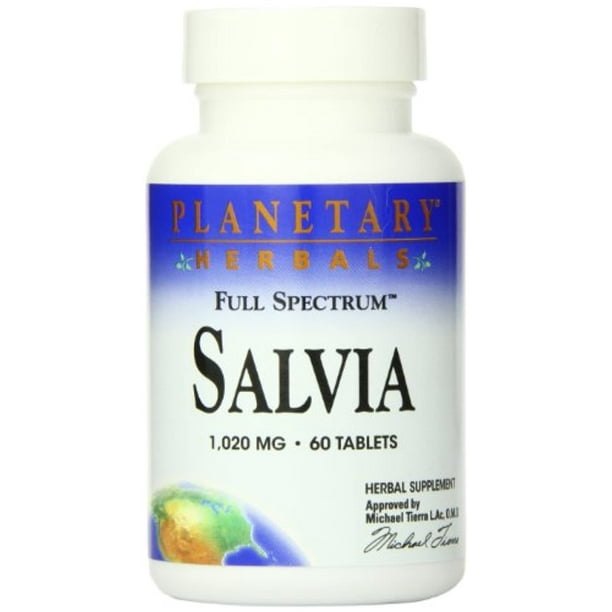 Planetary Herbals Salvia with MSV 60 Tablets, 60 Count - Walmart.com