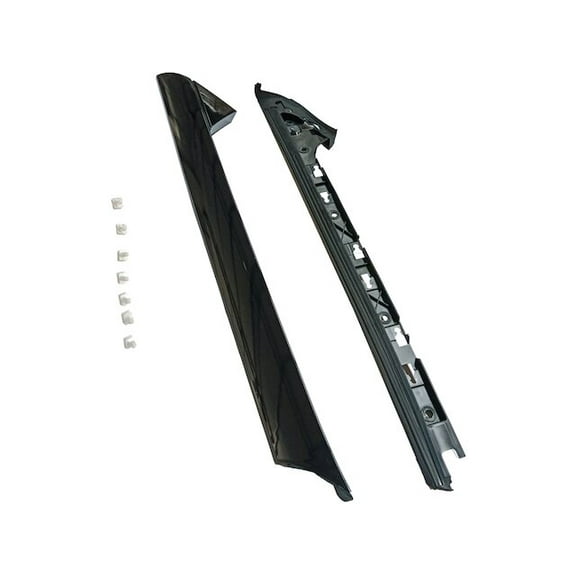 Right Passenger Side Body A-Pillar Trim Panel - Gloss Black - Compatible with 2011 - 2018 Ford Explorer 2012 2013 2014 2015 2016 2017