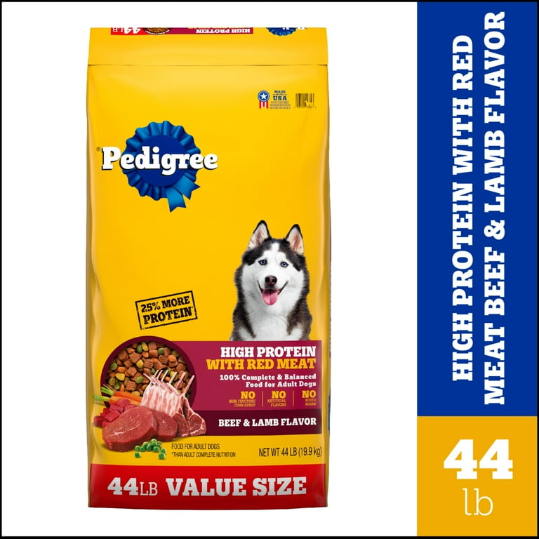 Lamb Flavor Pedigree High Protein With Red Meat Pedigree High