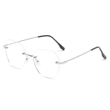 Unisex Ultralight Anti Blue-ray -1.0~-4.0 Eyeglasses Myopia Glasses Optical Glasses Eyewear SILVER STRENGTH -1.00
