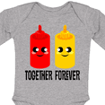 thumbnail image 4 of Inktastic Ketchup and Mustard Gift Boys or Girls Long Sleeve Baby Bodysuit, 4 of 5