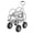 silver300FT, variant on Hose Reel Cart, 4 Wheels Heavy Duty Mobile Garden Hose Cart, Powder-Coated Steel with Storage Basket for Yard, Lawn, Outdoor Planting