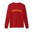 thumbnail image 5 of Daxton Retro Washington Arch Font Long Sleeves T Shirt Soft Med Weight Cotton, 2Pk Plum Gold Red Gold, L, 5 of 5