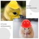 thumbnail image 3 of 20 sombreros de construcción en miniatura para fiestas infantiles, pequeños cascos de seguridad para muñecas, cascos de plástico para manualidades, minicascos para decoraciones de cumpleaños, amaril, 3 of 4