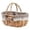 Brown-9.84x7.87x5.12inch, variant on VMWMSSR Wicker Picnic Basket With Removable Liner, 9.84in Portable Storage Basket With Handle, For Picnic, Camping & Outdoor Use(Brown-9.84x7.87x5.12inch)