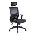 thumbnail image 1 of Silla Oficina Ejecutiva I Seating Caselli C con cabecera ajustable de Cuero sintético Negro, 1 of 3