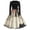 Gray #025, variant on Women's Halloween Dress Ghost Hepburn Crew Neck Novelty Dresses Spider Cocktail Long Sleeve Fashion Swing Dress with Belt 3XL