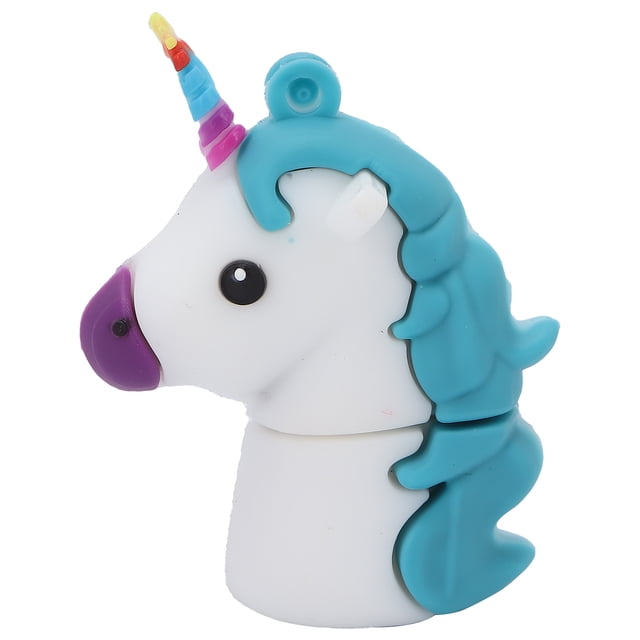 Ccdes unidad pluma u disco animados USB 2.0 Flash Drive Blue Animal Appearance Data Storage Tool Regalo creativo para Family Friend64GB Cable No se aplica