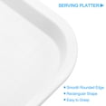 thumbnail image 3 of Uxcell 12" x 16" Plastic Fast Food Trays Bulk Rectangular Serving Trays, White, 3 of 6