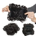 thumbnail image 2 of MY-LADY Synthetic Chignon Hairpiece Curly Bun Extensions Scrunchie Updo Hair Pieces Combs in Messy Bun Hair Piece for Women dark brown, 2 of 8