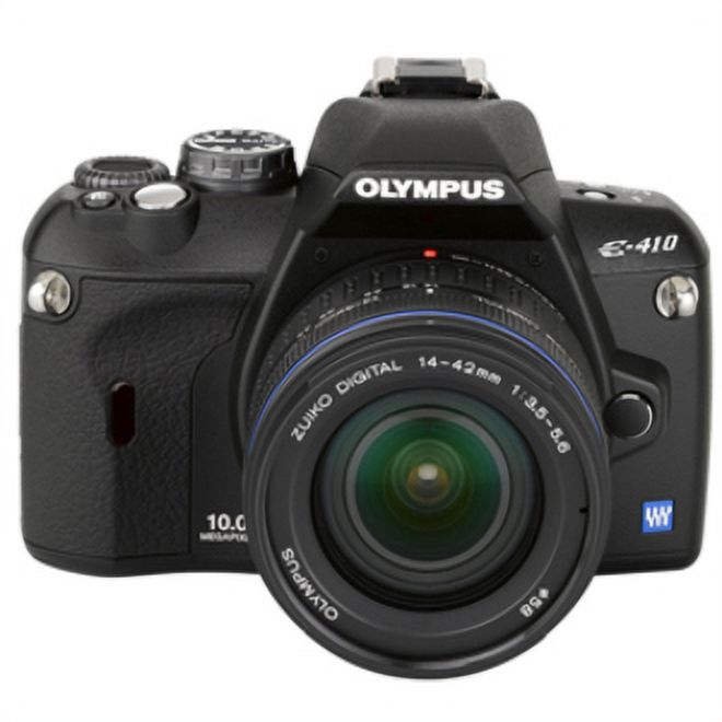 Olympus EVOLT E-410 10 Megapixel Digital SLR Camera with Lens, 0.55", 1.65" (Lens 1), 1.57", 5.91" (Lens 2) - image 3 of 6