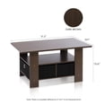 thumbnail image 4 of Mesa de café Furinno con papeleras marrón oscuro/negro, 4 of 4