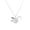 Silver, variant on Women Hollow Origami Cranes Swan Pendant Long Chain Necklace