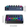 thumbnail image 2 of TFixol F11 Pro Live Streaming Audio Mixer with 48V Phantom Power, Dual XLR Mic Inputs, 4 Custom Sound Effects, RGB Lighting, Noise Reduction, and Portable Design for PC, Mobile, and Gaming - Black, 2 of 6
