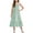 Green, variant on Girls Lace Trim Spaghetti Strap Dress for Kids Casual Summer Wear School Playwear Ruffle Edge Cami Dress for Big Kids Tweens Daily Outings Vacation Beach Wear All Occasion Apparel