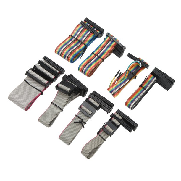 Cable de herramienta de sintonización de chip programador ECU Juego completo de cables 8 piezas Resistente al desgaste Resistente al calor para KTAG V7020 V225 PCB rojo ANGGREK Otros