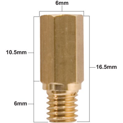 Regulator Pro Gold Series - Pro X 99101-357 Series Keihin Hex Main Jet 205 - Fits: Beta 250 RR 2013-2018