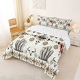 thumbnail image 3 of jejeloiu Retro Aztec Geometric Full Size Comforter Sets Kids,Tribal Bohemian Style Print Bedding Sets,Reversible,3-Piece, 3 of 8