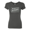 thumbnail image 2 of Wild Bobby RIP Jerry Springer 90's TV Talk Show Host Famous People Womens Slim Fit Junior Tee, Dark Grey, XX-Large, 2 of 6