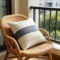 thumbnail image 4 of 2PC Throw Pillow Covers, Soft Farmhouse Decorative Couch Pillow Cases, Cushion Covers for Sofa Bed Living Room Home Decor, Polyester and Burlap for Living Room,18x18 Inch, 4 of 4