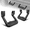 Black, variant on OSM 2 PC Non-Slip Side Step for Trucks SUVs Compatible with Chevy, Ford, Toyota, GMC, Dodge and Jeep, Aluminum Silver