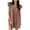 Pink, variant on ShomPort Ruffle Sleeve Cute Dress for Women Summer Loose Mini Dresses V-Neck Pleated Sundresses