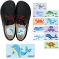 thumbnail image 3 of 60pcs Kids Shoe Labels Cute Right Left Sole Animal Children Boys Girls Shoes Stickers 1.5x3inch, 3 of 6